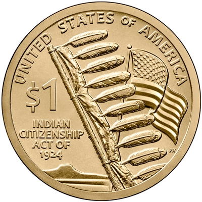 2024 - D Native American/Sacagawea Dollar - 25 Coin Roll