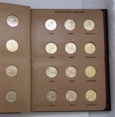 Deluxe 2000-2019 P, D & S Sacagawea Dollar Coins in Dansco Album #8183