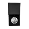 1987 U.S. Silver Eagle in Plastic Air Tite in Magnet Close Black Gift Box - Gem Brilliant Uncirculated