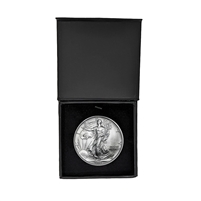 1994 U.S. Silver Eagle in Plastic Air Tite in Magnet Close Black Gift Box - Gem Brilliant Uncirculated