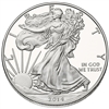 2014 U.S. Silver Eagle - Gem Brilliant Uncirculated with Certificate of Authenticity