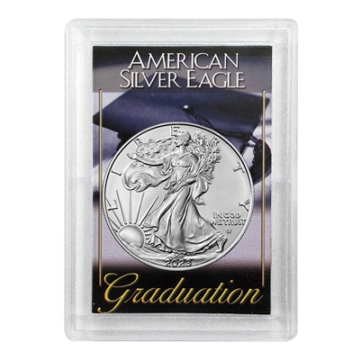 2023 American 1 oz Brilliant Uncirculated Silver Eagle in Graduation Holder