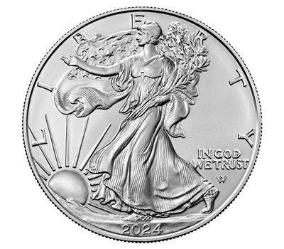 2024 U.S. Silver Eagle with our Certificate of Authenticity