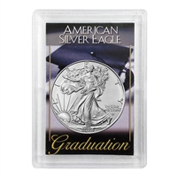 2024 American 1 oz Brilliant Uncirculated Silver Eagle in Graduation Holder