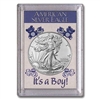 2024 American 1 oz Brilliant Uncirculated Silver Eagle in "It's a Boy" Holder