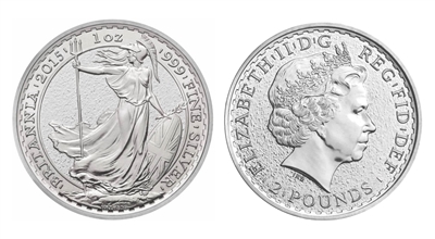 2015 Britannia One Ounce Silver Coin