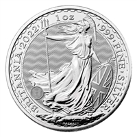 2021 1 oz British Silver Britannia Coin Brilliant Uncirculated