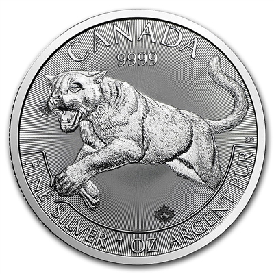 2016 Canadian 1 oz .9999 Silver Cougar | Predator Series