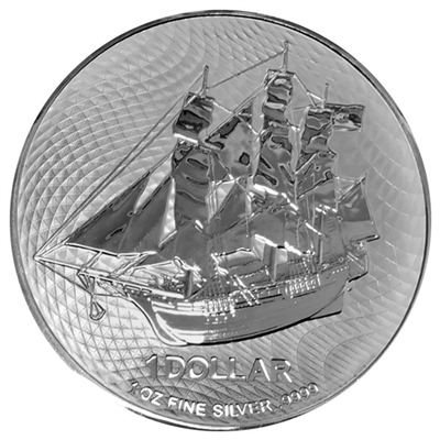 2022 1 oz Cook Island HMS Bounty Silver Coin