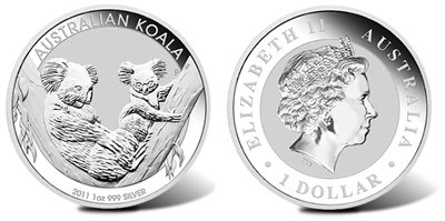 2011 Australian Koala One Ounce Silver Coin