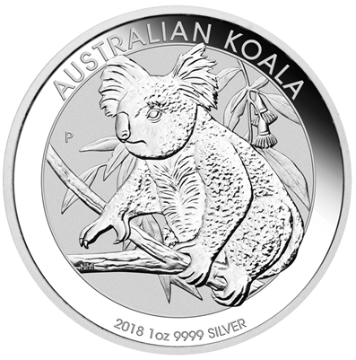 2018 Australian Koala One Ounce Silver Coin