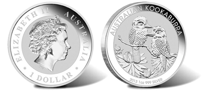 2013 Australian Kookaburra One Ounce Silver Coin