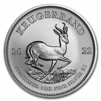 2022 South African 1 oz .999 Fine Silver Krugerrand