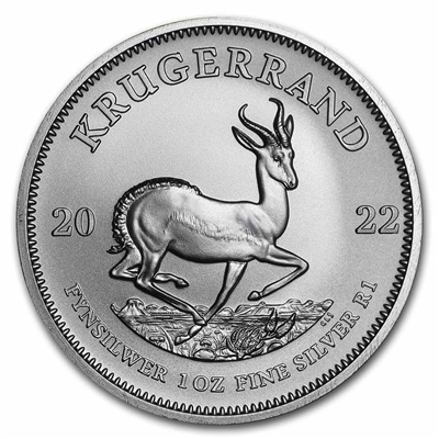 2022 South African 1 oz .999 Fine Silver Krugerrand
