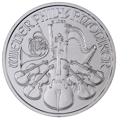 2022 Vienna Philharmonic 1 oz .999 Fine Silver Coin