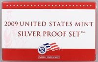 2009 U.S. Mint 18-coin Silver Proof Set - OGP box & COA
