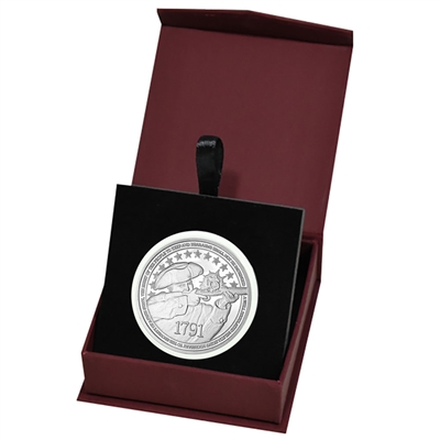 2nd Amendment 1oz .999 Fine Silver Medallion in Air Tite and Display Box