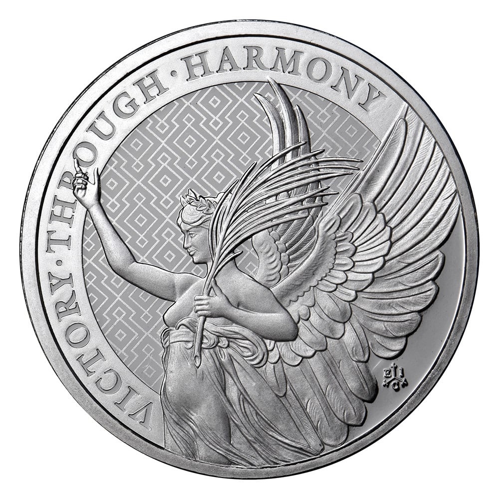 2021 1 oz British St. Helena Victory Through Harmony 1 oz Silver