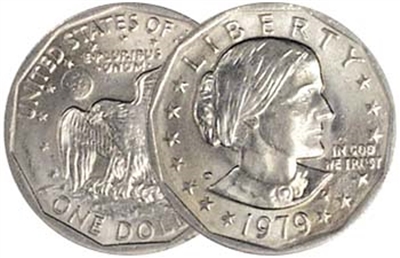 1979 - P Susan B. Anthony Dollar - Single Coin