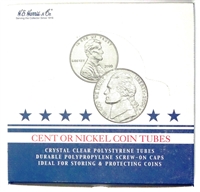 Box of 100 U.S. Nickel Coin Tubes