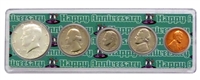 1968 - Anniversary Year Coin Set in Happy Anniversary Holder