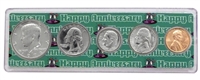 1972 - Anniversary Year Coin Set in Happy Anniversary Holder