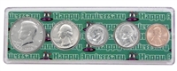 1976 - Anniversary Year Coin Set in Happy Anniversary Holder