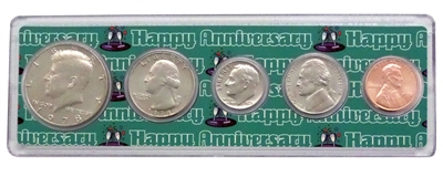 1978 - Anniversary Year Coin Set in Happy Anniversary Holder