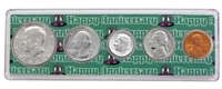 1980 - Anniversary Year Coin Set in Happy Anniversary Holder