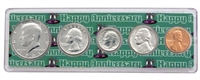 1981 - Anniversary Year Coin Set in Happy Anniversary Holder