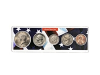 1984 Birth Year Coin Set in American Flag Holder