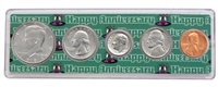 1985 - Anniversary Year Coin Set in Happy Anniversary Holder