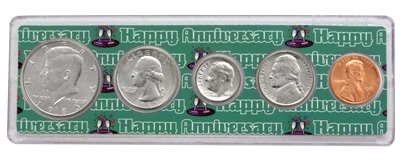 1985 - Anniversary Year Coin Set in Happy Anniversary Holder