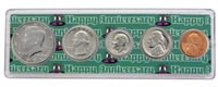 1987 - Anniversary Year Coin Set in Happy Anniversary Holder