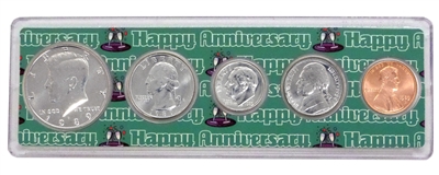 1989 - Anniversary Year Coin Set in Happy Anniversary Holder