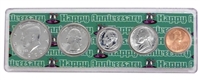 1990 - Anniversary Year Coin Set in Happy Anniversary Holder