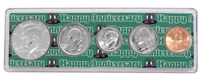 1992 - Anniversary Year Coin Set in Happy Anniversary Holder