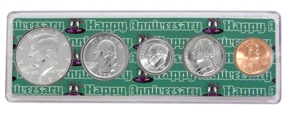 1992 - Anniversary Year Coin Set in Happy Anniversary Holder