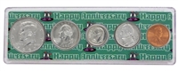 1997 - Anniversary Year Coin Set in Happy Anniversary Holder