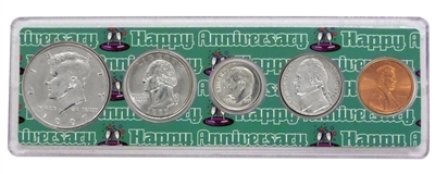 1997 - Anniversary Year Coin Set in Happy Anniversary Holder