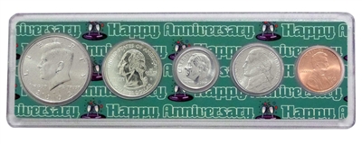2003 - Anniversary Year Coin Set in Happy Anniversary Holder