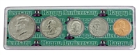 2009 - Anniversary Year Coin Set in Happy Anniversary Holder