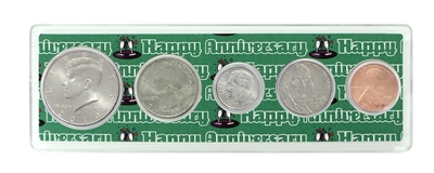 2010 - Anniversary Year Coin Set in Happy Anniversary Holder