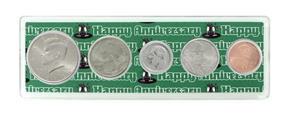 2012 - Anniversary Year Coin Set in Happy Anniversary Holder