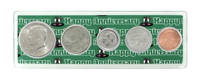 2015 - Anniversary Year Coin Set in Happy Anniversary Holder