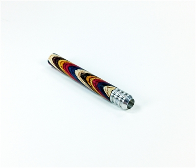 Wood Covered Tobacco Pipe -- Festival