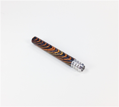Wood Covered Tobacco Pipe -- Treasure Chest