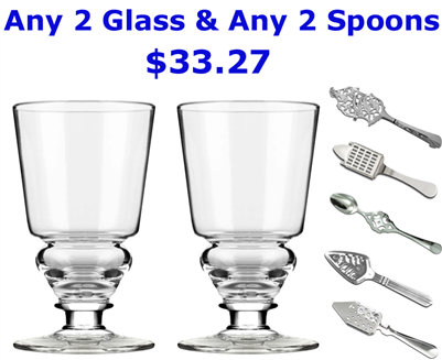 Absinthe Glass & Spoon Sets