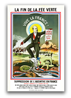 French Absinthe Prohibition Poster