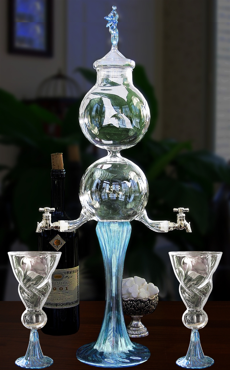 Lady Absinthe Fountain with Wings (La Fée) with 2 Spouts, Complete